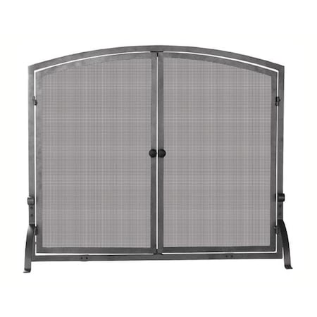 Uniflame UniFlame S-1142 Single Panel Olde World Iron Screen w -Doors Large S-1142